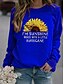 cheap Hoodies &amp; Sweatshirts-Women&#039;s Sunflower Hoodie Sweatshirt Daily Weekend Casual Hoodies Sweatshirts  Blue Blushing Pink Gray
