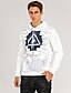 cheap Hoodies-Men&#039;s Geometric Letter 3D Print Slim Hoodie