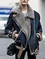 cheap Jackets-Women&#039;s Jacket Solid Colored Fall &amp; Winter Long Coat Sport Long Sleeve Jacket Gray / Loose