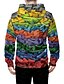 cheap Hoodies-Men&#039;s Graphic 3D Zip Up Hoodie Sweatshirt Front Pocket 3D Print Daily Weekend 3D Print Hoodies Sweatshirts  Rainbow