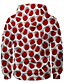 billige Hoodies-Herre Trykt mønster Grafisk 3D Genser med hette for genser Med hette Lomme foran 3D-utskrift Daglig 3D-trykk Fritid Gensere Gensere Langermet Rød