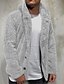cheap Best Sellers-mens hooded jacket 2021 fuzzy sherpa fleece warm casual solid fashion simple open front cardigan winter coat plus size winter loose big and tall outwear