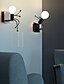 baratos Iluminação Para Paredes-lustres de parede bonitos e modernos de estilo nórdico arandelas de parede luzes de LED nas lojas quartos, cafés, luz de parede em ferro 110-120v 220-240v