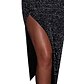 cheap Elegant Dresses-Women&#039;s Sheath Dress Midi Dress Long Sleeve Solid Color Tie Dye Sequins Split Patchwork Fall Spring Work Sexy 2021 Black S M L XL