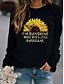 cheap Hoodies &amp; Sweatshirts-Women&#039;s Sunflower Hoodie Sweatshirt Daily Weekend Casual Hoodies Sweatshirts  Blue Blushing Pink Gray