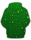 billige Hoodies-Herre Store størrelser Trykt mønster Grafisk 3D Genser med hette for genser Med hette 3D-utskrift Ut på byen Klubb 3D-trykk Fritid Gensere Gensere Langermet Grønn Rød Navyblå