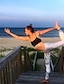 preiswerte Graphic Chic-Damen Sport Komfort Sport Fitnessstudio Yoga Leggins Hose Mit Mustern Knöchellänge Druck Grau