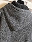 abordables Cardigan Sweaters-Homme Cardigan Tricoter Tricoté Capuche Couleur unie Extérieur Chunky Automne L&#039;hiver Bleu Gris M L XL / Manches Longues / Standard / Manches Longues