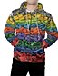 cheap Hoodies-Men&#039;s Graphic 3D Zip Up Hoodie Sweatshirt Front Pocket 3D Print Daily Weekend 3D Print Hoodies Sweatshirts  Rainbow