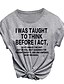 abordables T-shirts-Verano de las mujeres casual lindo gráfico estampado de letras camisetas de algodón sueltas manga corta cuello redondo camisetas tops