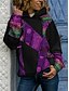 cheap Hoodies &amp; Sweatshirts-Women&#039;s Geometric Baja Hoodie Pullover Daily Casual Hoodies Sweatshirts  Loose Blue Purple Khaki