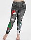 cheap Pants-Women&#039;s Basic Outdoor Christmas Daily Pants Pants Patterned 3D Full Length Blue Purple Green Gray