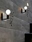 abordables Luces de Pared Interior-lindas lámparas de pared de estilo nórdico moderno apliques de pared luces de pared led dormitorio tiendas cafeterías luz de pared de hierro 110-120v 220-240v