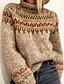 cheap Sweaters &amp; Cardigans-Women&#039;s Stylish Geometric Knitted Pullover Sweater