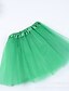 abordables Faldas y pantalones cortos para niñas-Niños Chica Falda Rosa Fucsia Verde Trébol Frunce Color sólido Estilo lindo