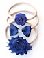 abordables Kids&#039; Scarves-3 piezas Bebé Chica Dulce Floral Estilo Floral / Lazo Accesorios para el Cabello Azul Piscina / Morado / Rojo