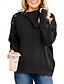 cheap Women&#039;s Sweaters-Women&#039;s Jumper Solid Color Long Sleeve Loose Sweater Cardigans Fall Winter Shirt Collar Army Green White Black
