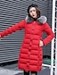 abordables Parkas y Plumas de Mujer-Abrigo delgado y cálido de invierno para mujer, chaqueta parka larga con capucha de piel sintética
