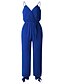 abordables Jumpsuits &amp; Rompers-Combinaison-pantalon Femme Imprimé Fleurie Couleur Pleine basique Noir Bleu Vin Vert Bleu Marine Beige S M L XL XXL 3XL