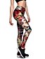 cheap Graphic Chic-Women&#039;s Sporty Comfort Sports Gym Yoga Leggings Pants Patterned Flower Ankle-Length Print Rainbow