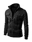 cheap Best Sellers-Men&#039;s Winter Jacket Winter Coat Fleece Jacket Daily Wear Autumn / Fall Black White Brown Light Grey Dark Gray Jacket