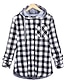 cheap Tops &amp; Blouses-Women&#039;s Hoodie Sweatshirt Pullover Button Pocket Green Blue Red Plaid Casual Long Sleeve S M L XL 2XL