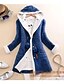 cheap Jackets-Women&#039;s Jacket Daily Fall &amp; Winter Long Coat Regular Fit Basic Jacket Long Sleeve Solid Colored Blue Yellow