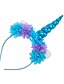 cheap Kids&#039; Scarves-1pcs Toddler Girls&#039; Sweet Unicorn Floral Floral Style Hair Accessories Blue / Purple / Blushing Pink