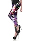 abordables Graphic Chic-Femme Sportif Confort Des sports Gymnastique Yoga Leggings Pantalon Avec motifs Toute la longueur Violet