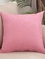 cheap Throw Pillows,Inserts &amp; Covers-Decorative Toss Pillows Solid Color Home Office Simple Modern Flax Pillow Case Cover Living Room Bedroom Sofa Cushion Cover Modern Sample Room Cushion Cover Pink Blue Sage Green Purple