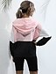 economico Giacche da Donna-Per donna Giubbino Autunno inverno Sport Corto Cappotto A V Standard Essenziale Giacca Manica lunga Collage Monocolore Rosa / Cotone