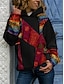 billige Hættetrøjer &amp; sweatshirts-Dame Geometrisk Baja Hattetrøje bluse Daglig Afslappet Hættetrøjer Sweatshirts Løstsiddende Blå Lilla Kakifarvet