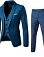 baratos New To Sale-moda masculina clássica slim fit conjuntos de vestidos de negócios de 2 peças