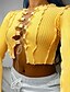 baratos Tops &amp; Blouses-Camiseta feminina de renda na frente de manga comprida crop top criss cross com nervuras camiseta preta