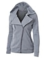 cheap Coats &amp; Trench Coats-Women&#039;s Jacket Spring &amp;  Fall Daily Regular Coat V Neck Slim Fit Sporty Coats Jacket Long Sleeve Classic Solid Color Dark Grey Navy Water Blue