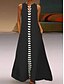cheap Casual Dresses-Women&#039;s Swing Dress Maxi long Dress Black Red Yellow Sleeveless Print Patchwork Summer V Neck Hot Casual Vintage vacation dresses Cotton 2021 M L XL XXL 3XL 4XL