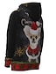 billige Christmas Hoodies-herre pullover hættetrøje sweatshirt hund grafisk 3d frontlomme hættetrøje dagligt 3d print 3d print hættetrøjer sweatshirts langærmet grå