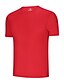 baratos Camisas &amp; Regatas para Homem-camiseta masculina básica manga curta, gola redonda de cor sólida - macio, mistura de algodão