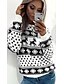 cheap Women&#039;s Sweaters-Women&#039;s Pullover Animal Knitted Long Sleeve Loose Sweater Cardigans Fall Winter Crew Neck Black Red