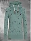 cheap Hoodies &amp; Sweatshirts-Women&#039;s Pullover Hoodie Sweatshirt Green Graphic Star Tie Dye Hooded Daily Going out Work Casual Clothing Apparel Hoodies Sweatshirts