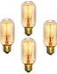 cheap Incandescent Bulbs-6pcs 4pcs Edison Vintage Incandescent Light Bulb Dimmable E26 E27 T45 40W Decorative Bulbs for Wall Sconces Ceiling Light 220-240V 1400-2800k