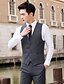 abordables New To Sale-mens slim fit costume 3 pièces deux boutons blazer veste robe gilet plissé avant pantalon ensemble gris