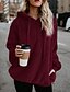 economico Maglioni-felpa con cappuccio da donna autunno inverno manica lunga calda e soffice felpa pullover top jumper (xx-large, rosa)