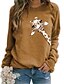 cheap Hoodies &amp; Sweatshirts-Women&#039;s Graphic Animal Hoodie Sweatshirt Daily Basic Casual Hoodies Sweatshirts  Blue Yellow Wine