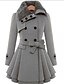 cheap Coats &amp; Trench Coats-Women&#039;s Coat Casual / Daily Summer Regular Coat Regular Fit Casual Jacket Solid Color Others Blue Gray