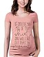 abordables T-shirts-vous découvrirez que je suis enceinte chemise top femme mignonne drôle chemise imprimée graphique lettre tee taille xl (rose)