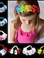 baratos Kids&#039; Scarves-1pcs Bebê Para Meninas Doce Floral Estilo Floral Acessórios de Cabelo Azul / Roxo / Amarelo / Bandanas