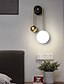 cheap Indoor Wall Lights-Mini Style Creative Modern Nordic Style LED Wall Lights Living Room Bedroom Iron Wall Light 110-240 V