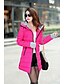 abordables Manteaux &amp; Trenchs Femme-vêtements d&#039;extérieur à manches longues pour femmes avec gants vestes en coton rembourré manteau à capuche (moyen, noir)