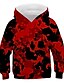 billige Hættetrøjer og sweatshirts til drenge-Børn Drenge Hættetrøje og sweatshirt Langærmet Grafisk 3D Trykt mønster Rød militærgrøn Kakifarvet Børn Toppe Aktiv
